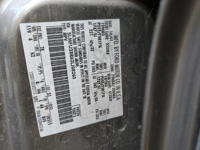 5LMFU28R62LJ08260 - 2002 LINCOLN NAVIGATOR CHARCOAL photo 13