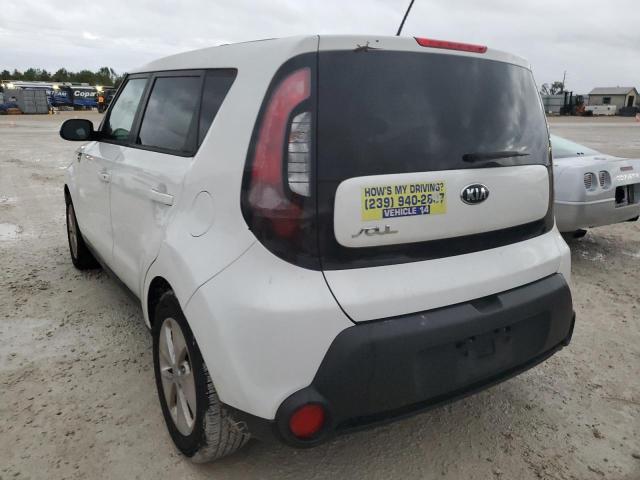 KNDJN2A27G7277456 - 2016 KIA SOUL WHITE photo 3