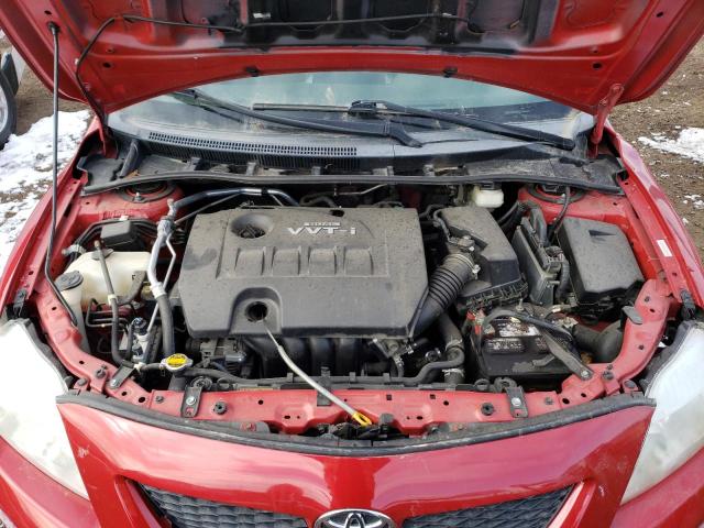 1NXBU4EE3AZ173980 - 2010 TOYOTA COROLLA V2 RED photo 11