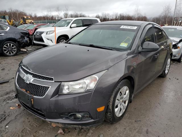 1G1PA5SG7E7428495 - 2014 CHEVROLET CRUZE LS GRAY photo 2