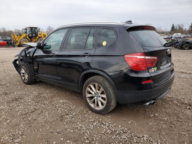 5UXWX9C56E0D36021 - 2014 BMW X3 BLACK photo 2