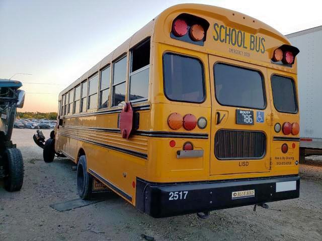 1BAKCCBA4HF335160 - 2017 BLUE BIRD SCHOOL BUS YELLOW photo 3