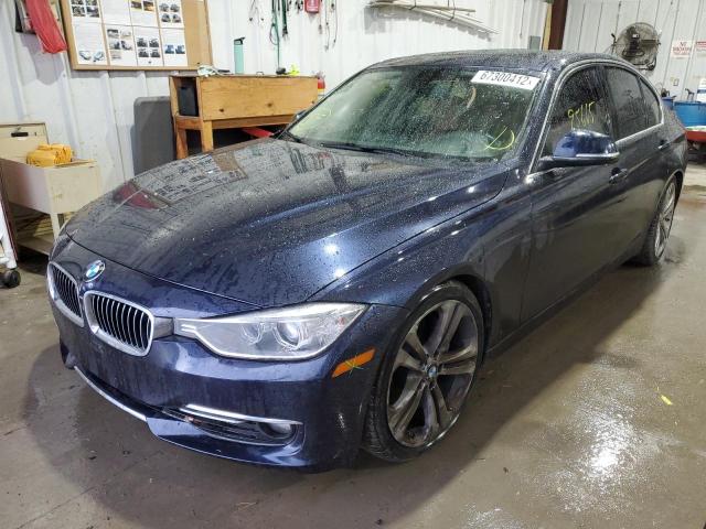 WBA3B9C53EJ466006 - 2014 BMW 335 XI BLUE photo 2