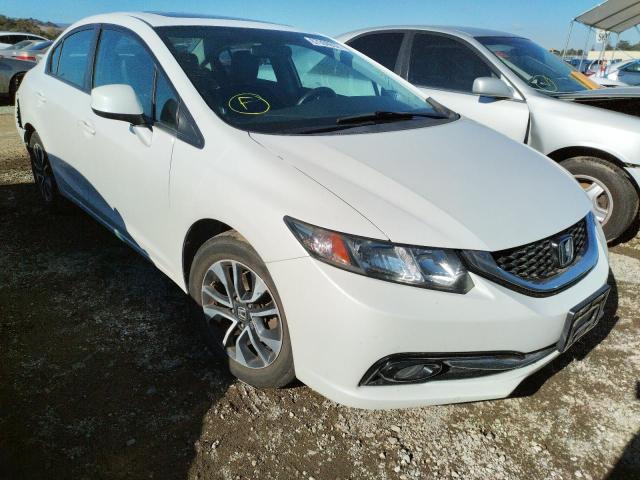 19XFB2F91DE256327 - 2013 HONDA CIVIC EXL Biały zdjęcie 1