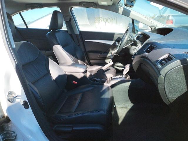 19XFB2F91DE256327 - 2013 HONDA CIVIC EXL Biały zdjęcie 5