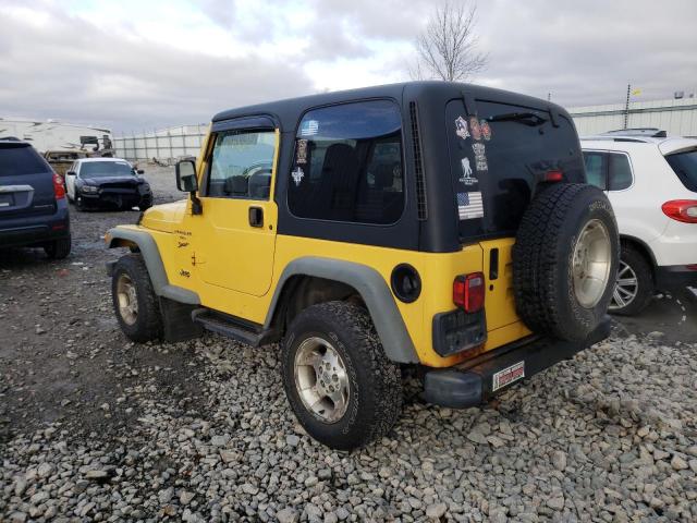 1J4FA49SX1P304104 - 2001 JEEP WRANGLER / YELLOW photo 3