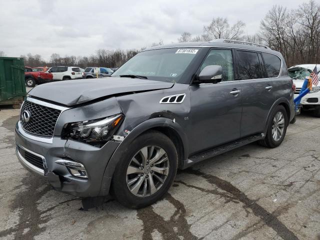 JN8AZ2NE3G9127300 - 2016 INFINITI QX80 GRAY photo 1