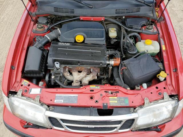 YS3DD78B8W7004343 - 1998 SAAB 900 S RED photo 11