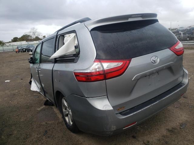 5TDKZ3DCXHS865345 - 2017 TOYOTA SIENNA LE GRAY photo 3