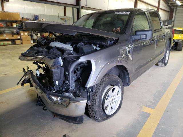 1FTFW1E52MFB17326 - 2021 FORD F150 SUPER GRAY photo 2