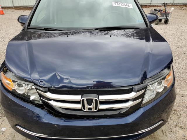 5FNRL5H63EB092010 - 2014 HONDA ODYSSEY EX BLUE photo 12