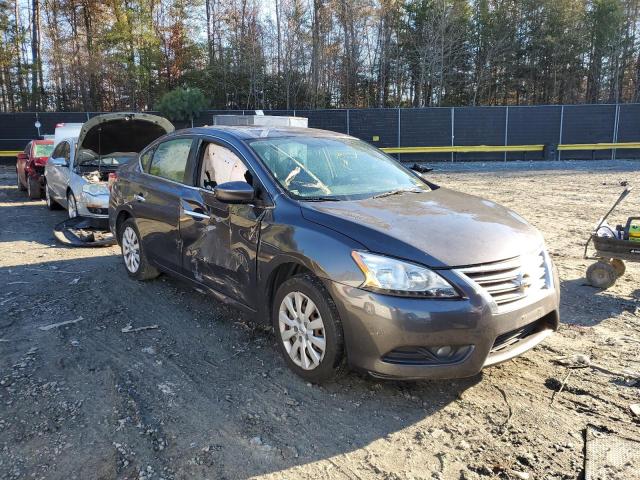 3N1AB7AP8EY222952 - 2014 NISSAN SENTRA GRAY photo 1