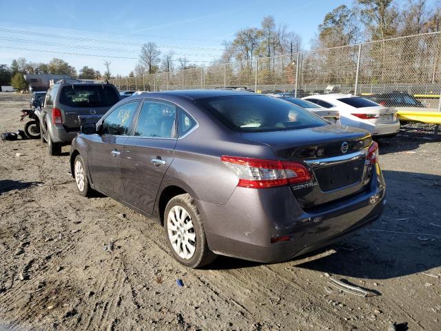 3N1AB7AP8EY222952 - 2014 NISSAN SENTRA GRAY photo 3