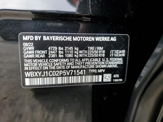 WBXYJ1C02P5V71541 - 2023 BMW X2 XDRIVE2 黑色 照片 13