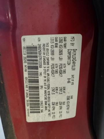 2A8GM68X37R122268 - 2007 CHRYSLER PACIFICA T RED photo 10