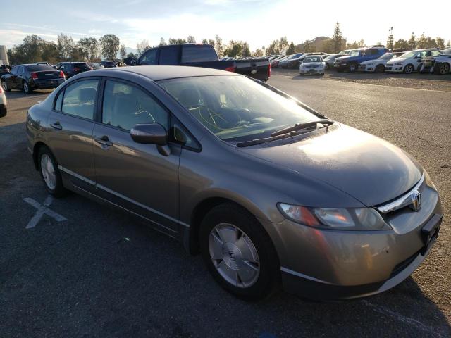 JHMFA36258S010751 - 2008 HONDA CIVIC HYBR GRAY photo 1