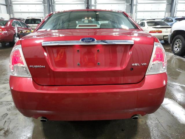 3FAHP08198R162478 - 2008 FORD FUSION SEL RED photo 6