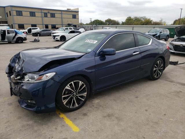 1HGCT2B86HA002149 - 2017 HONDA ACCORD EXL BLUE photo 1