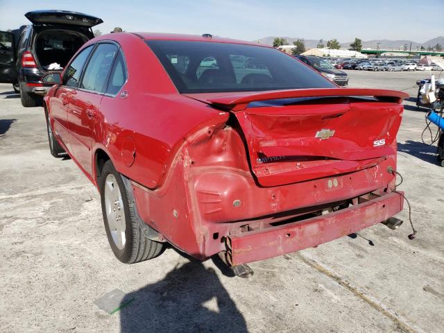 2G1WD58C089226057 - 2008 CHEVROLET IMPALA SUP 红色 照片 2