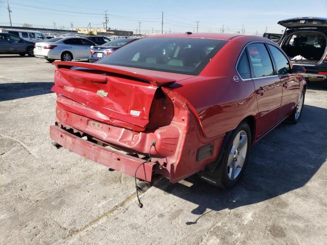 2G1WD58C089226057 - 2008 CHEVROLET IMPALA SUP 红色 照片 3