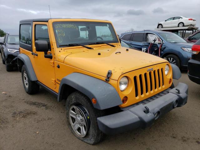 1C4AJWAGXCL196466 - 2012 JEEP WRANGLER S YELLOW photo 1