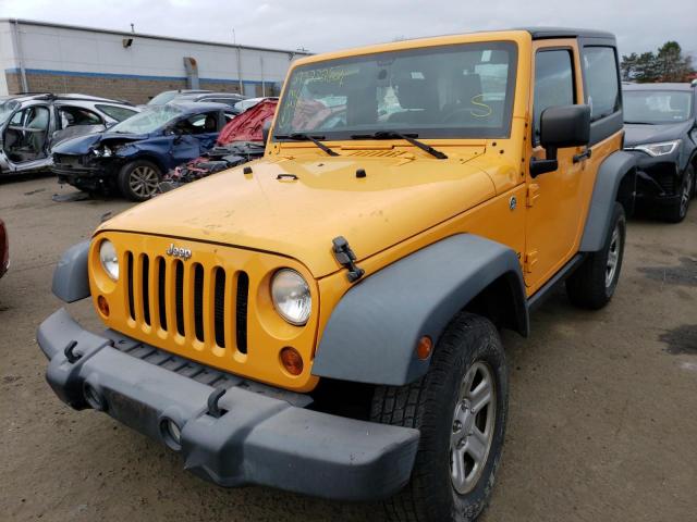1C4AJWAGXCL196466 - 2012 JEEP WRANGLER S YELLOW photo 2