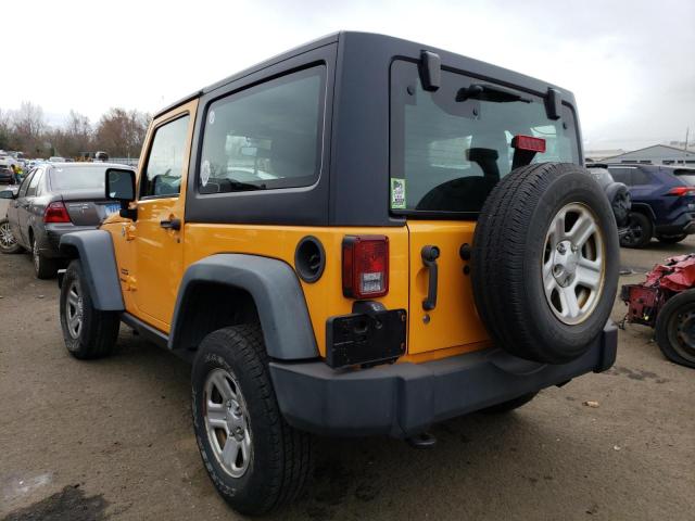 1C4AJWAGXCL196466 - 2012 JEEP WRANGLER S YELLOW photo 3