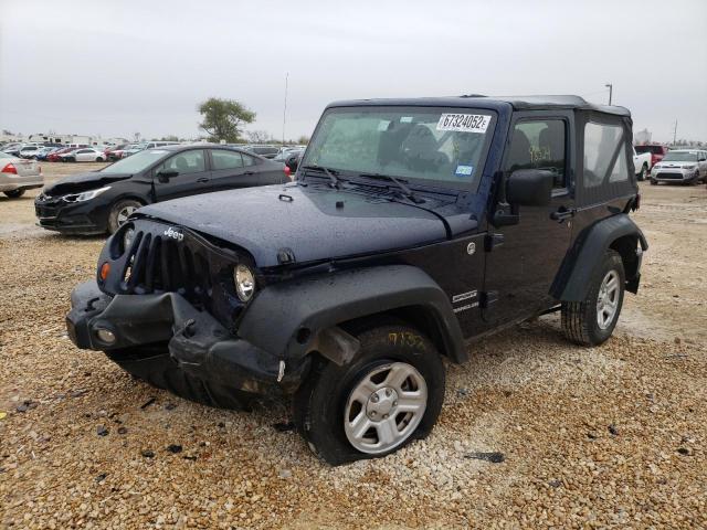 1C4AJWAG3DL560292 - 2013 JEEP WRANGLER S BLUE photo 2