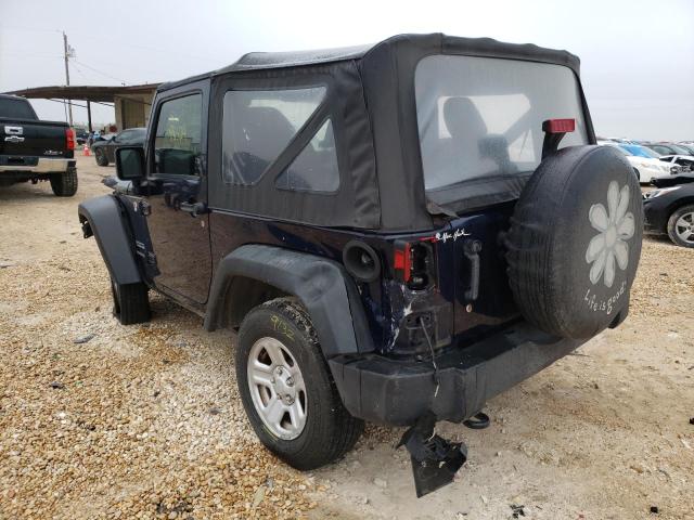 1C4AJWAG3DL560292 - 2013 JEEP WRANGLER S BLUE photo 3