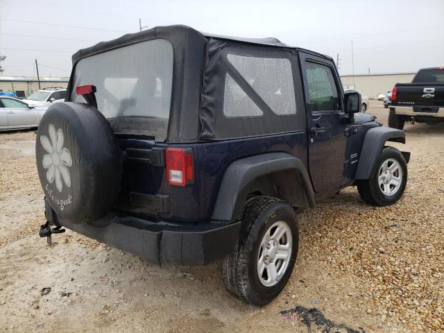 1C4AJWAG3DL560292 - 2013 JEEP WRANGLER S BLUE photo 4