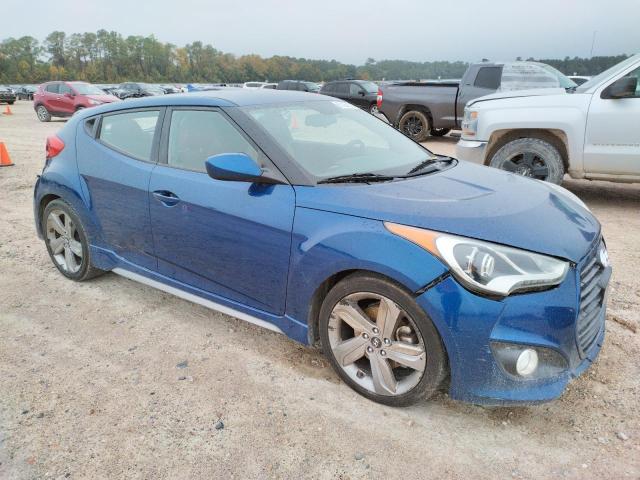 KMHTC6AE4FU243681 - 2015 HYUNDAI VELOSTER T BLUE photo 4