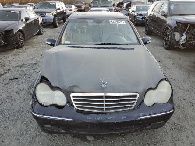 WDBRF61J03A506585 - 2003 MERCEDES-BENZ C 240 BLUE photo 5