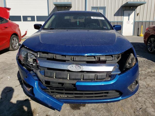 3FAHP0JA4CR114101 - 2012 FORD FUSION SEL BLUE photo 5