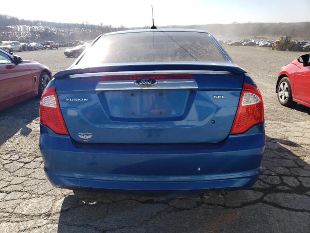 3FAHP0JA4CR114101 - 2012 FORD FUSION SEL BLUE photo 6