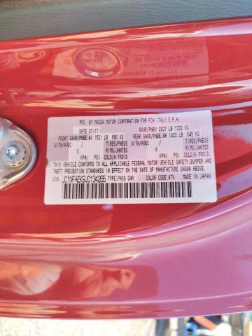 JC1NFAEK9J0134265 - 2018 FIAT 124 SPIDER RED photo 12