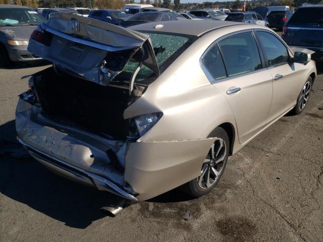 1HGCR2F87GA098185 - 2016 HONDA ACCORD EXL GOLD photo 4