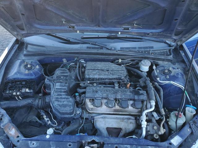 2HGES16394H580892 - 2004 HONDA CIVIC DX V BLUE photo 11