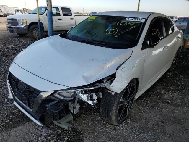 3N1AB8DV4LY305467 - 2020 NISSAN SENTRA SR WHITE photo 2