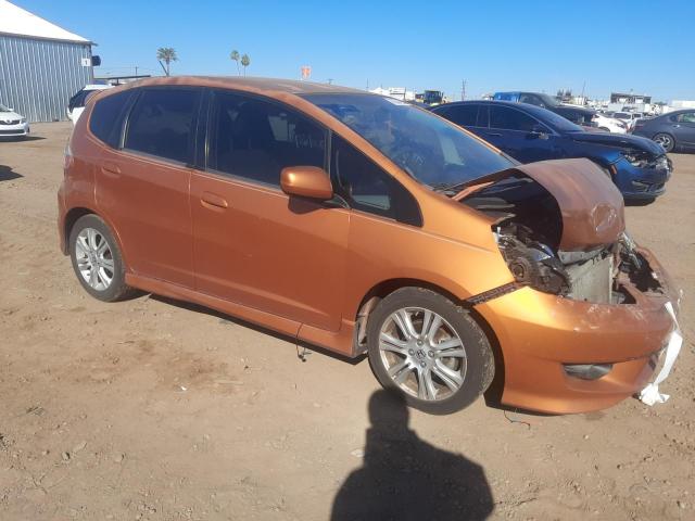 JHMGE8G59BS001461 - 2011 HONDA FIT SPORT ORANGE photo 4