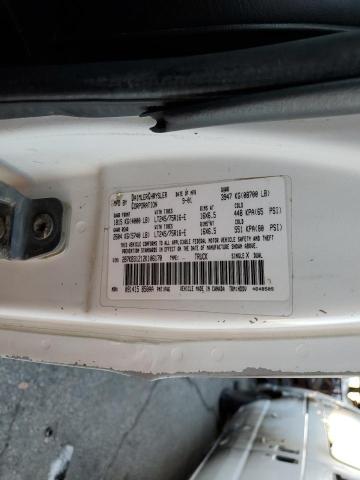 2B7KB31Z12K106170 - 2002 DODGE RAM VAN B3 WHITE photo 10