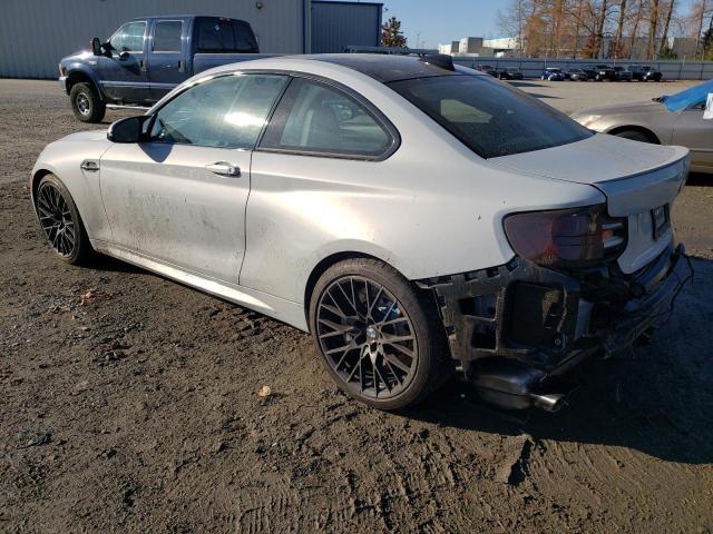 WBS2U7C05M7J30430 - 2021 BMW M2 COMPETI WHITE photo 2