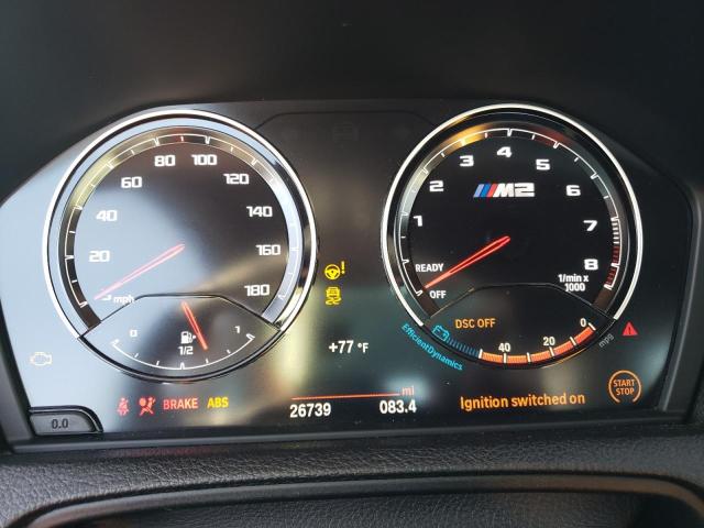 WBS2U7C05M7J30430 - 2021 BMW M2 COMPETI WHITE photo 9