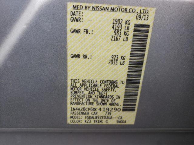 1N4AZ0CP6DC419290 - 2013 NISSAN LEAF S SILVER photo 12