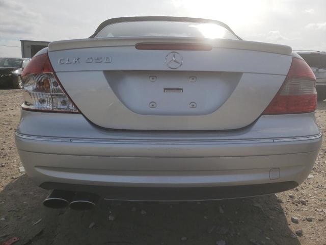 WDBTK72F87T078650 - 2007 MERCEDES-BENZ CLK 550 SILVER photo 6