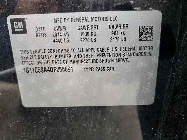 1G11C5SA4DF255891 - 2013 CHEVROLET MALIBU 1LT 石墨色 照片 12