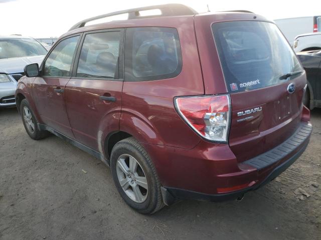 JF2SH6BC8AH905859 - 2010 SUBARU FORESTER X MAROON photo 3