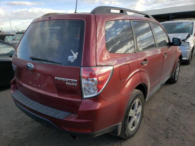 JF2SH6BC8AH905859 - 2010 SUBARU FORESTER X MAROON photo 4