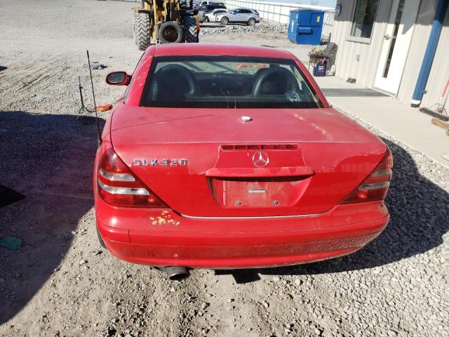 WDBKK65F42F242954 - 2002 MERCEDES-BENZ SLK 320 RED photo 6