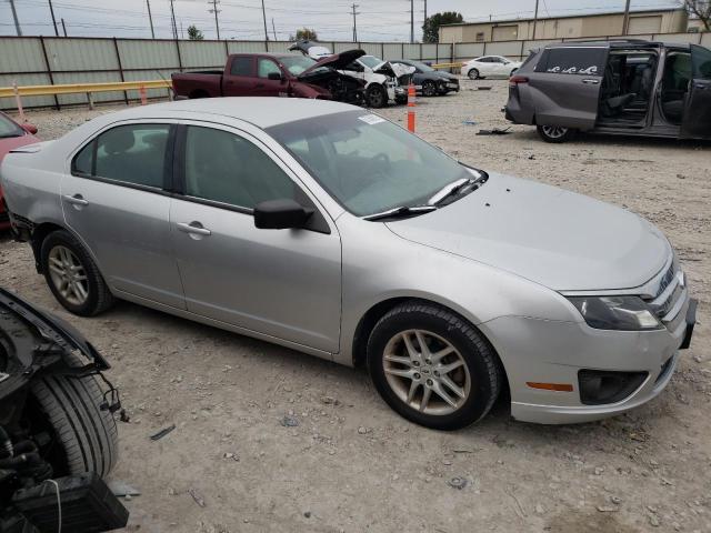 3FAHP0GA9CR257858 - 2012 FORD FUSION S SILVER photo 4