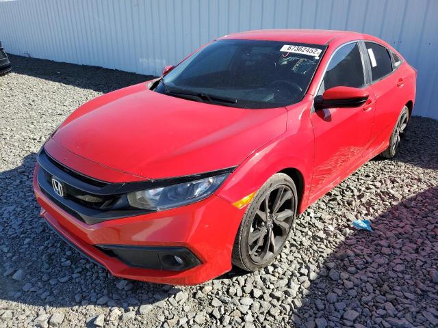 2HGFC2F88LH539378 - 2020 HONDA CIVIC SPOR RED photo 2
